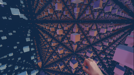 Latest in-game screenshot of the Cold Digital Space biome