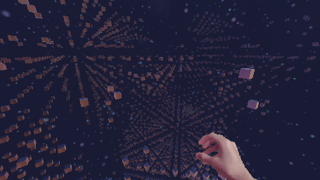 Latest in-game screenshot of the Weird Digital Space biome