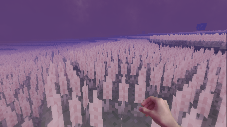 Latest in-game screenshot of the Underground Farm biome