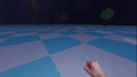 Latest in-game screenshot of the Checker Sad biome