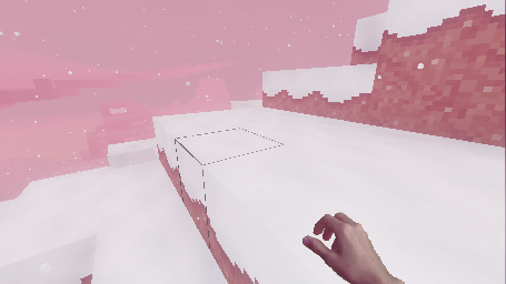 Latest in-game screenshot of the Snow Cliff biome