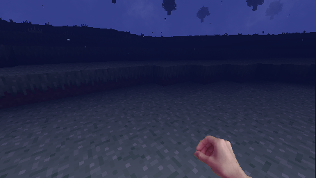 Latest in-game screenshot of the Cliff Tree Mirror biome